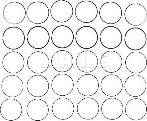 MAHLE 42190CP.010 - Комплект поршневих кілець autocars.com.ua