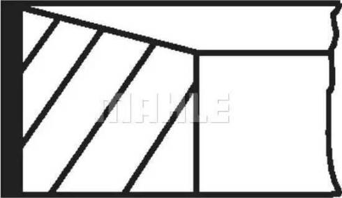 MAHLE 014 17 N1 - Комплект поршневих кілець autocars.com.ua