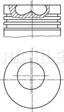 Mopart MP 102-38130-01 - Поршень autocars.com.ua