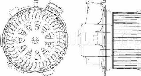 MAHLE AB 138 000P - Вентилятор салону autocars.com.ua