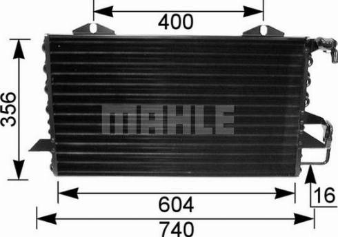 MAHLE AC 156 000S - Конденсатор, кондиціонер autocars.com.ua