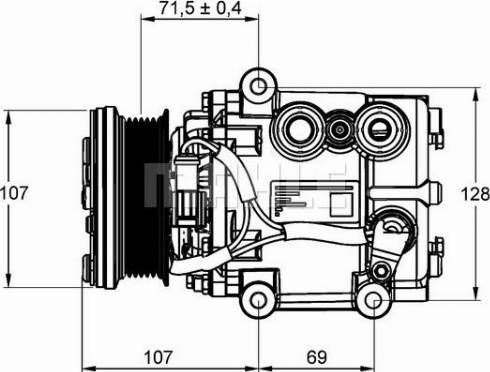 MAHLE ACP 859 000P - Компресор, кондиціонер autocars.com.ua