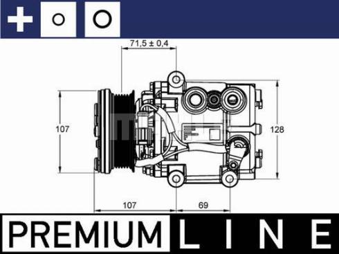 MAHLE ACP 859 000P - Компресор, кондиціонер autocars.com.ua