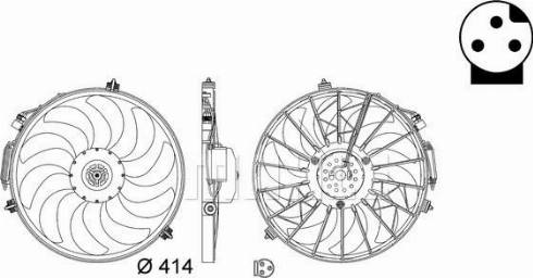 MAHLE CFF 25 000S - Вентилятор, охолодження двигуна autocars.com.ua