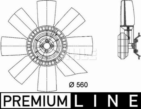 MAHLE CFF 427 000P - Вентилятор, охолодження двигуна autocars.com.ua