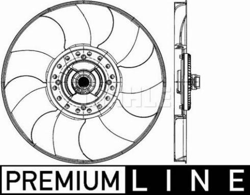 MAHLE CFF 499 000P - Вентилятор, охолодження двигуна autocars.com.ua