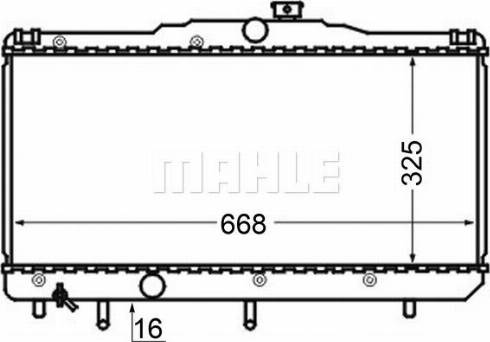 MAHLE CR 122 000S - Радіатор, охолодження двигуна autocars.com.ua