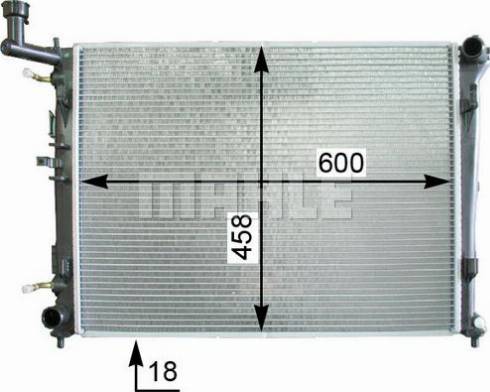 MAHLE CR 1337 000S - Радіатор, охолодження двигуна autocars.com.ua