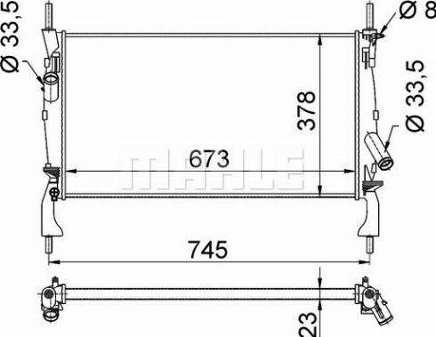 MAHLE CR 1361 000S - Радіатор, охолодження двигуна autocars.com.ua