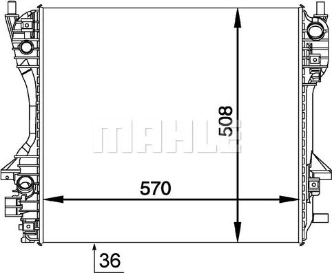 MAHLE CR 1363 000P - Радіатор, охолодження двигуна autocars.com.ua