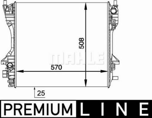 MAHLE CR 1364 000P - Радіатор, охолодження двигуна autocars.com.ua