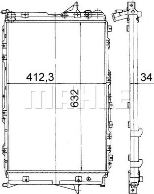 MAHLE CR 1398 000P - Радіатор, охолодження двигуна autocars.com.ua