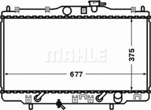 MAHLE CR 1456 000S - Радіатор, охолодження двигуна autocars.com.ua