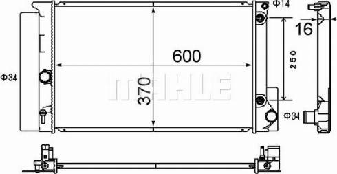 MAHLE CR 1869 000S - Радіатор, охолодження двигуна autocars.com.ua