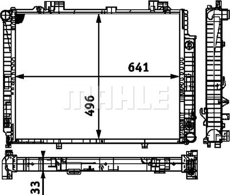 MAHLE CR 314 000P - Радіатор, охолодження двигуна autocars.com.ua