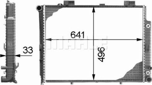 MAHLE CR 315 000P - Радіатор, охолодження двигуна autocars.com.ua