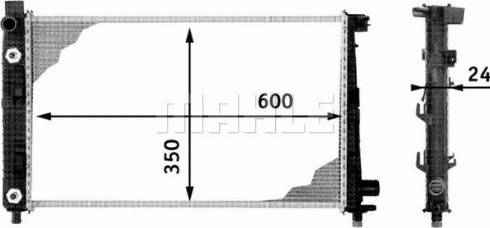 MAHLE CR 324 000P - Радіатор, охолодження двигуна autocars.com.ua