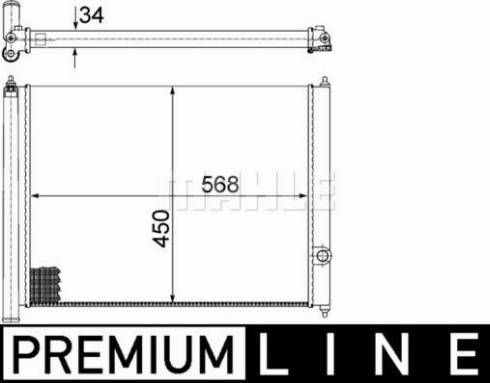 MAHLE CR 361 002P - Радіатор, охолодження двигуна autocars.com.ua
