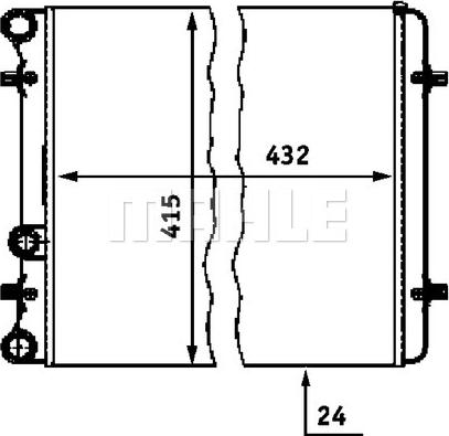 MAHLE CR 367 000P - Радиатор, охлаждение двигателя avtokuzovplus.com.ua