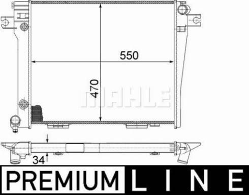 MAHLE CR 372 000P - Радіатор, охолодження двигуна autocars.com.ua