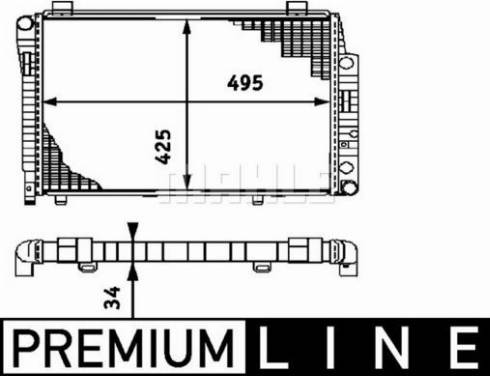 MAHLE CR 402 000P - Радіатор, охолодження двигуна autocars.com.ua