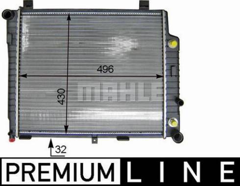 MAHLE CR 406 000P - Радіатор, охолодження двигуна autocars.com.ua