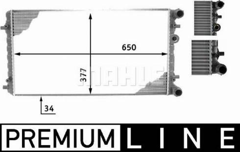 MAHLE CR 477 000P - Радіатор, охолодження двигуна autocars.com.ua