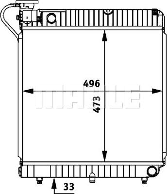 MAHLE CR 678 000P - Радіатор, охолодження двигуна autocars.com.ua