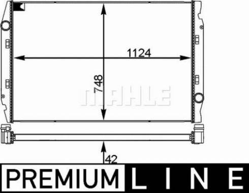 MAHLE CR 705 001P - Радіатор, охолодження двигуна autocars.com.ua