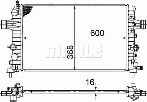 MAHLE CR 919 000S - Радіатор, охолодження двигуна autocars.com.ua