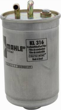 MAHLE KL 316 - Топливный фильтр avtokuzovplus.com.ua