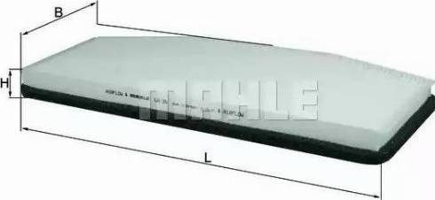 MAHLE LA 26 - Фільтр, повітря у внутрішній простір autocars.com.ua