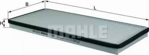 MAHLE LA 680 - Фільтр, повітря у внутрішній простір autocars.com.ua