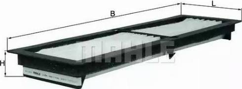 MAHLE LA 934 - Фільтр, повітря у внутрішній простір autocars.com.ua