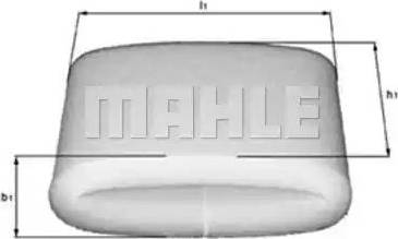 MAHLE LX 110 - Повітряний фільтр autocars.com.ua