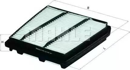MAHLE LX 1951 - Повітряний фільтр autocars.com.ua