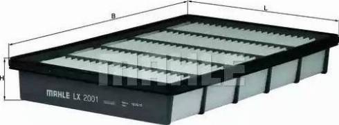 MAHLE LX 2001 - Повітряний фільтр autocars.com.ua