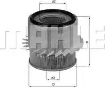 MAHLE LX 683 - Воздушный фильтр autodnr.net