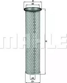 MAHLE LXS 283 - Фільтр додаткового повітря autocars.com.ua