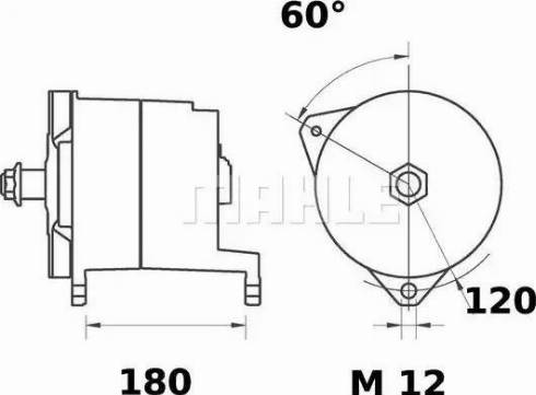 MAHLE MG 383 - Генератор avtokuzovplus.com.ua