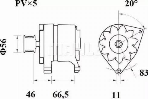 MAHLE MG 12 - Генератор autocars.com.ua