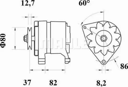 MAHLE MG 159 - Генератор autocars.com.ua