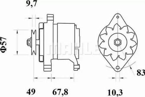 MAHLE MG 190 - Генератор autocars.com.ua