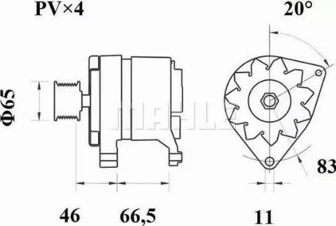 MAHLE MG 194 - Генератор avtokuzovplus.com.ua