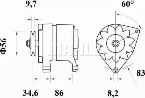 MAHLE MG 196 - Генератор autocars.com.ua