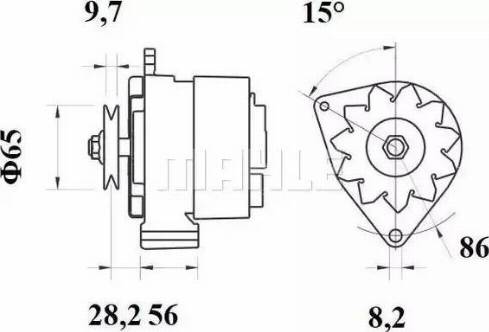 MAHLE MG 218 - Генератор autocars.com.ua