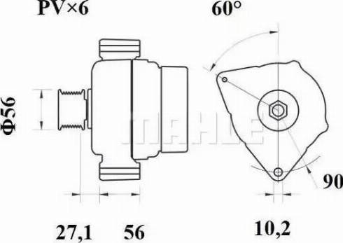 MAHLE MG 232 - Генератор autocars.com.ua