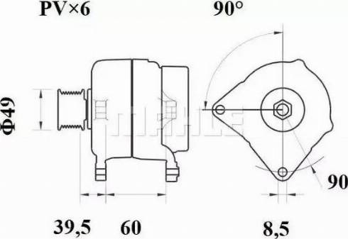 MAHLE MG 276 - Генератор autocars.com.ua