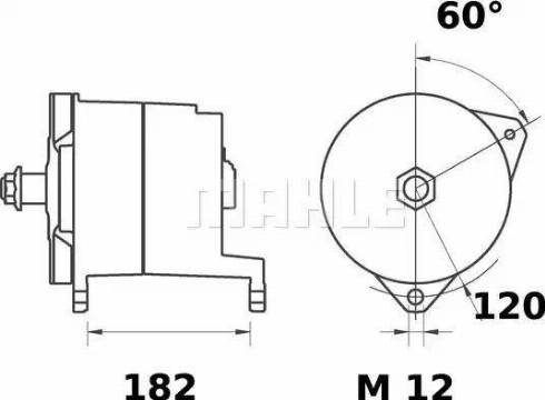 MAHLE MG 351 - Генератор autocars.com.ua