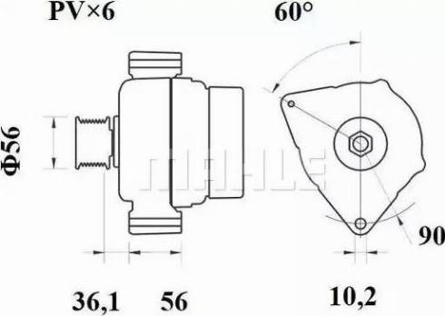 MAHLE MG 352 - Генератор avtokuzovplus.com.ua